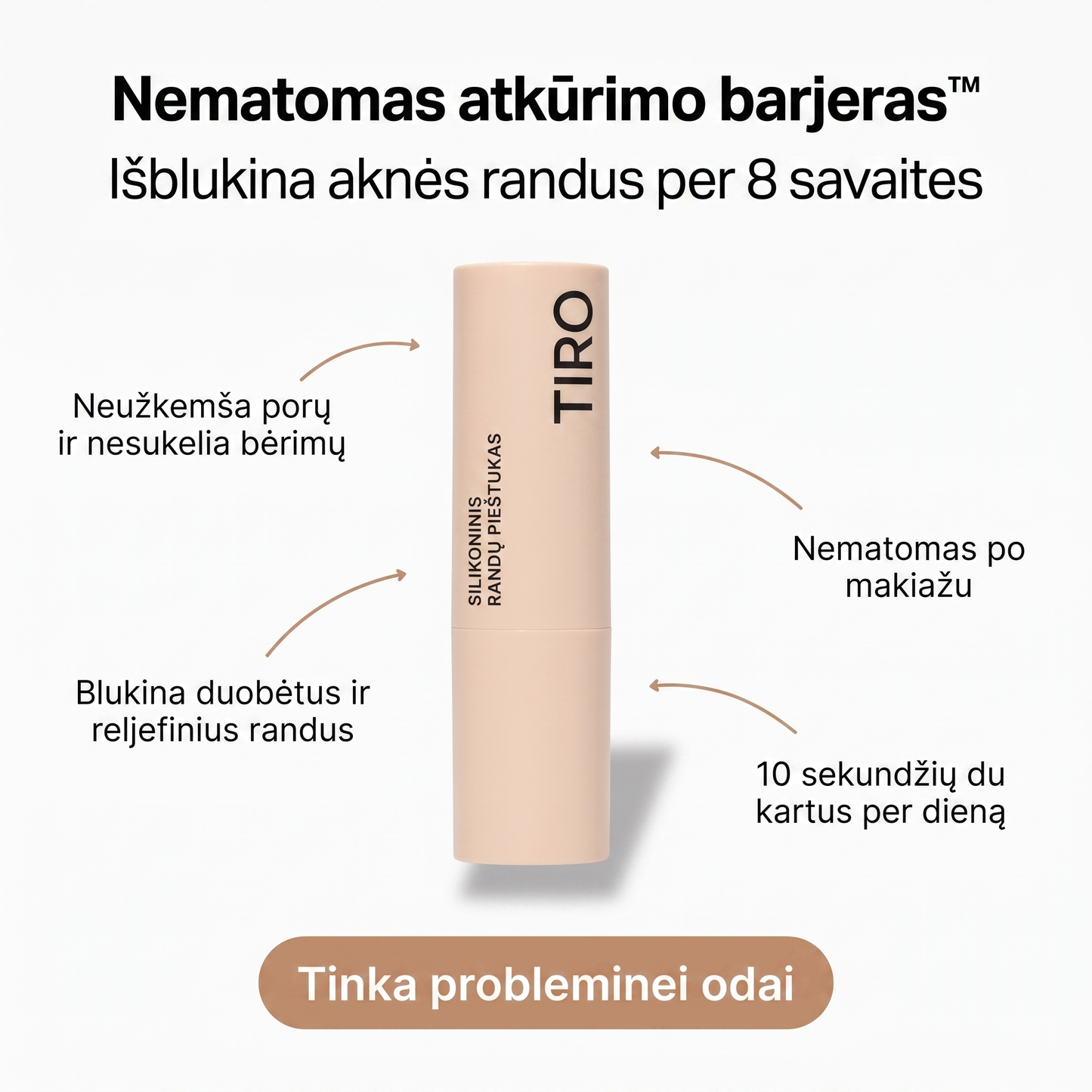 TIRO™ randų po aknės atkuriamasis pieštukas
