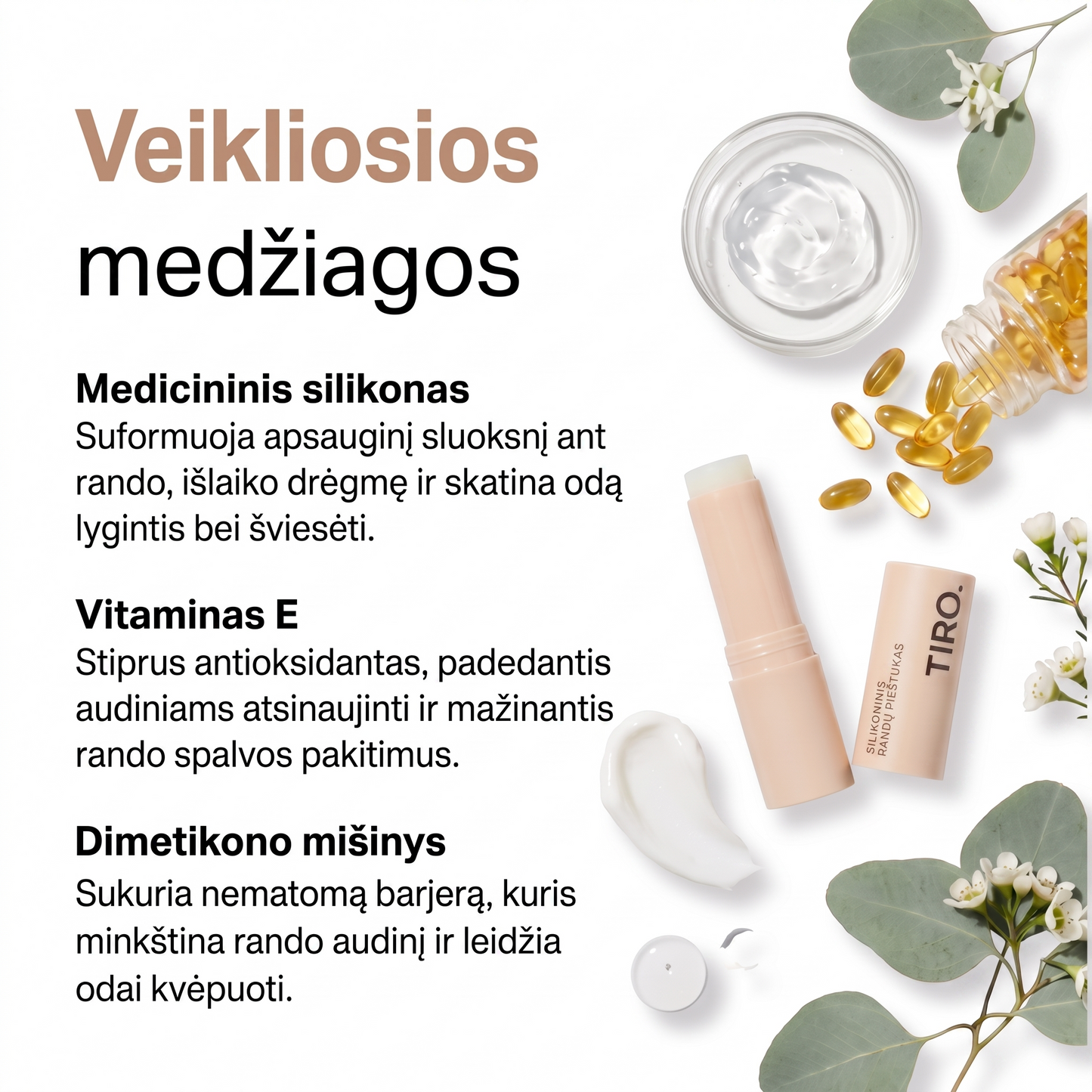 TIRO™ randų po aknės atkuriamasis pieštukas