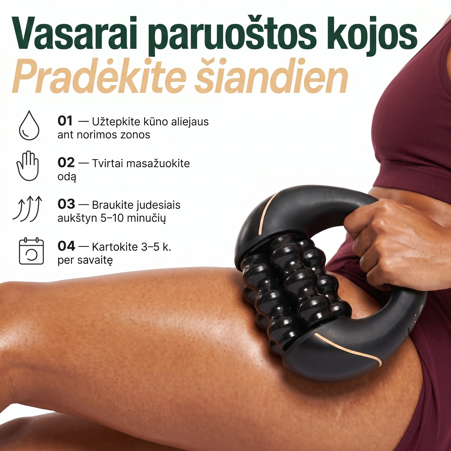 TIRO™ Limfodrenažinis Kūno Masažuoklis